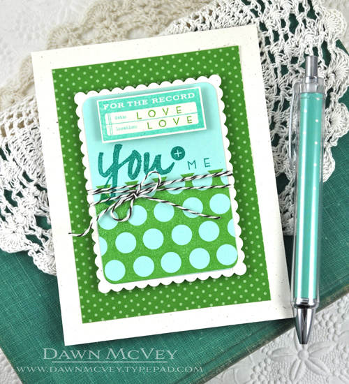 Paper: rustic cream, aqua mist, new leaf pattern pack<br />
Stamps: Simply Framed, Wet Paint...