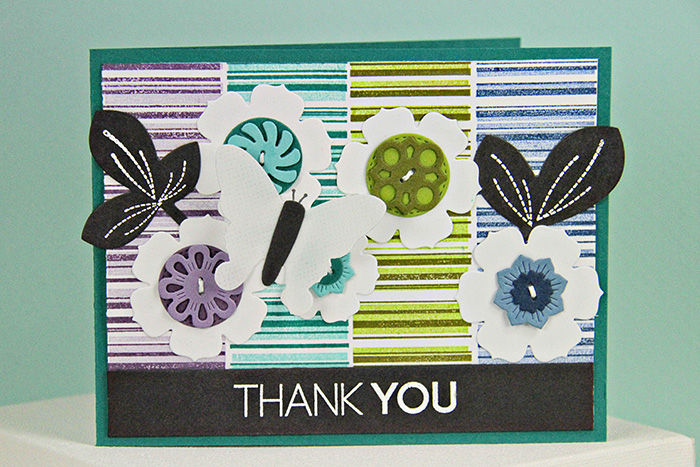 Stamps: BB: Random Stripe, Keep It Simple: Thank You, Leave it Be<br />
Dies: Leave It Be, Mini...