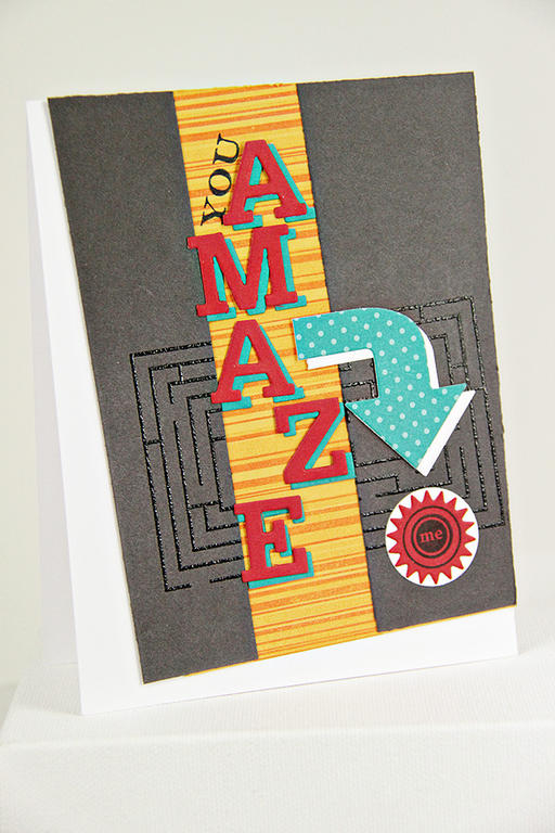 Stamps: THe A-Mazing Stamp Set, BB: Random Stripe, Polka Dot <br />
<br />
Basics, Get to the...