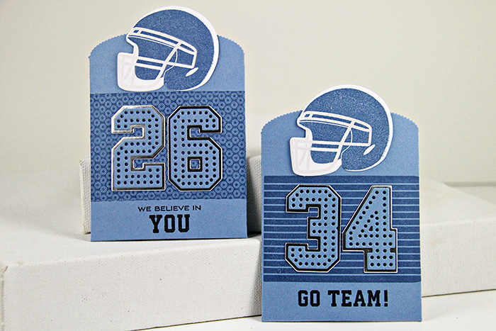 Stamps: Football Frenzy, Half &amp; Half<br />
Cardstock: Stamper&#039;s Select White,...