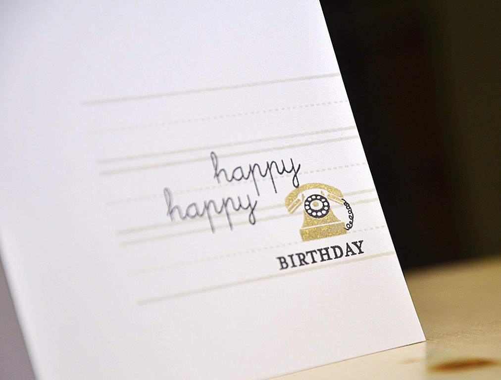 Happy Happy Birthday Card Detail