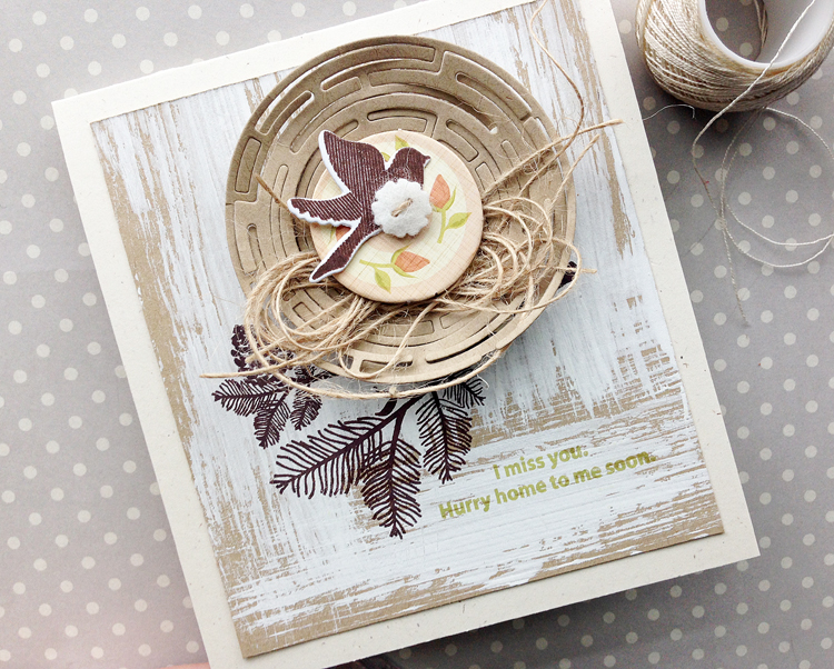 I used the die cut maze as a nest with a sentiment from The A-mazing Stamp set!<br />
<br />...