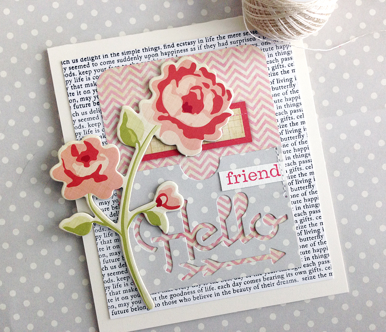 Hello Friend card: <br />
STAMPS: Phrase Play #3, Background Basics: Text Style<br />
INK:...
