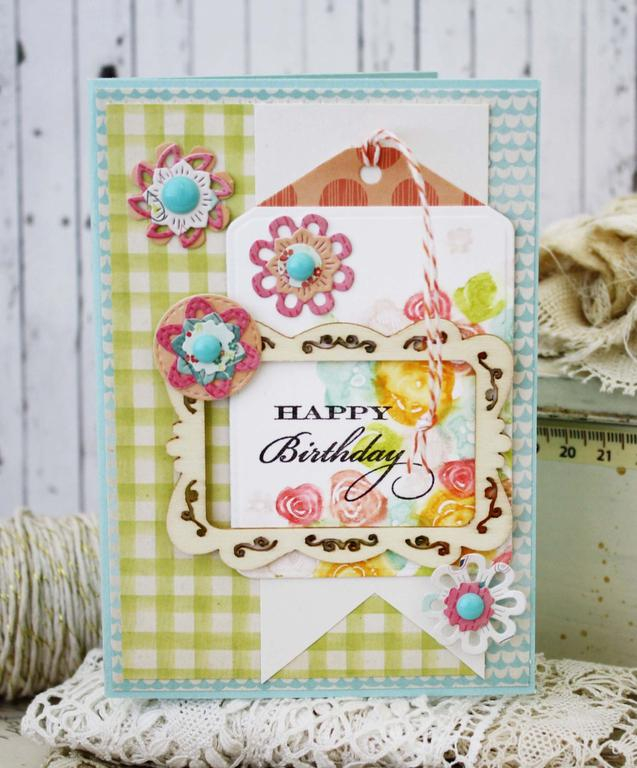 Papertrey Ink Supplies Used:<br />
Stamps:<br />
Birthday Classics:  May, Mini Blooms<br />...