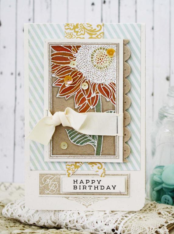 Papertrey Ink Supplies Used:<br />
Stamps:<br />
Botanical Blocks, Initial Thoughts<br />...