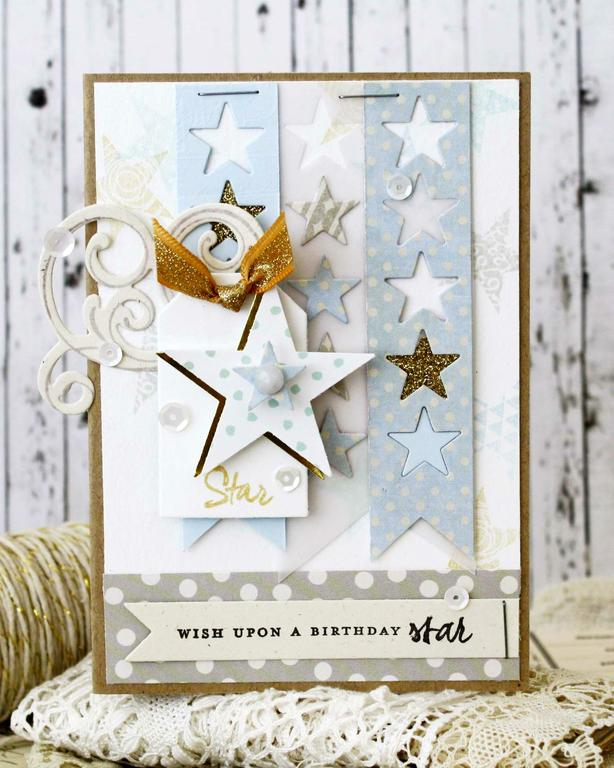 Papertrey Ink Supplies Used:<br />
Stamps:<br />
Simple Stars, Fancy Flourishes<br />
Ink:<br...