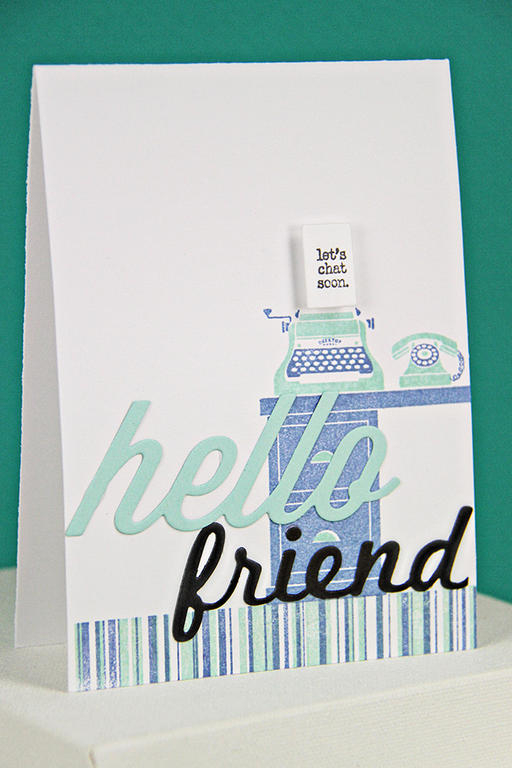 Stamps: Desktop Design, BB: Random Stripe<br />
Cardstock: Stamper&#039;s Select White, Aqua...