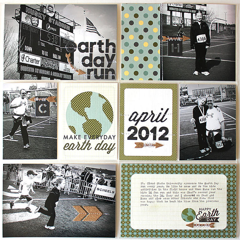 size: 12&quot; x 12&quot; pocket layout<br />
<br />
stamp: Monthly Moments: April<br />
<br...