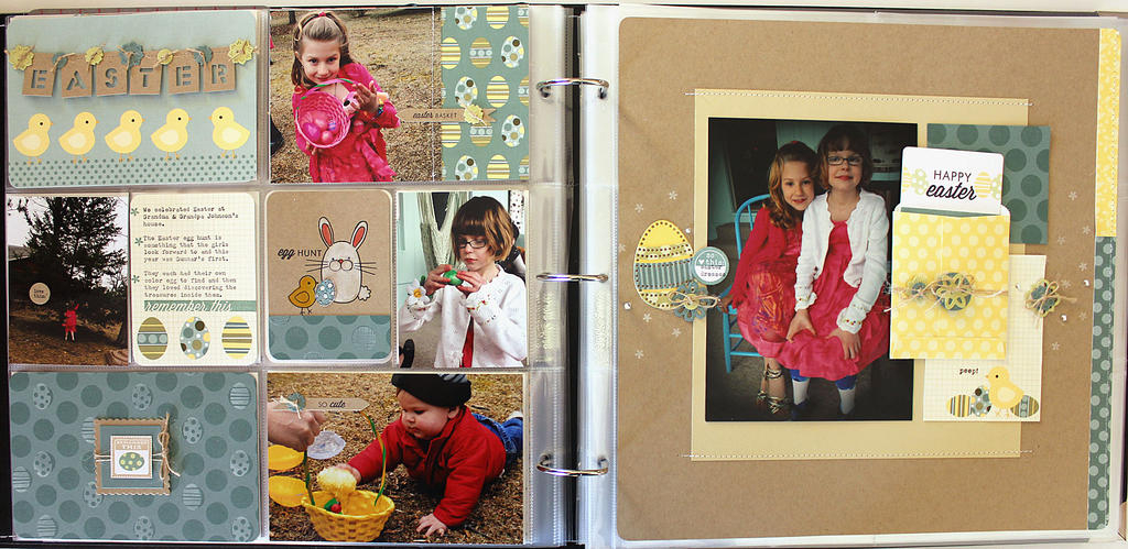 size: 12&quot; x 12&quot;<br />
<br />
stamps: Monthly Moments: April, Simply Framed, Hippity...