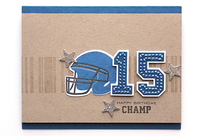 size: 5 1/2&quot; x 4 1/4&quot;<br />
<br />
stamps: Football Frenzy, Background Basics:...