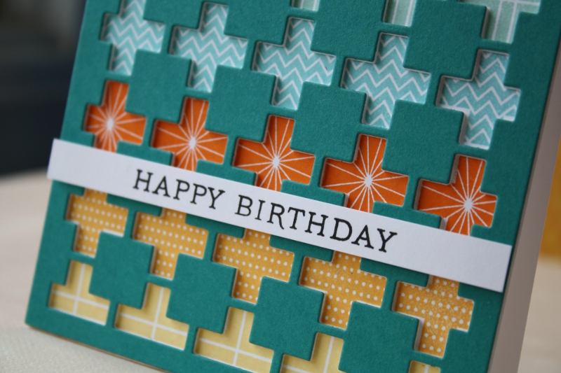 cardstock: white, tropical teal<br />
ink: harvest gold, limeade ice, aqua mist, hawaiian...