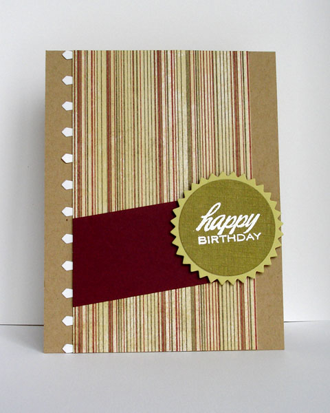 The white trim on the side is actually the negative cut from Super Stars Border die. I used...