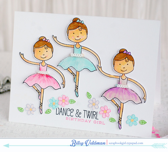 stamps: ballerina beauty<br />
ink: memento tuxedo, lavender moon, hibiscus burst, aqua mist,...