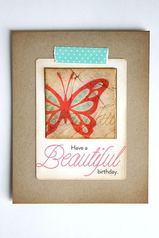 size: 4 1/4&quot; x 5 1/2&quot;<br />
<br />
stamps: Life is Beautiful<br />
<br />
ink:...