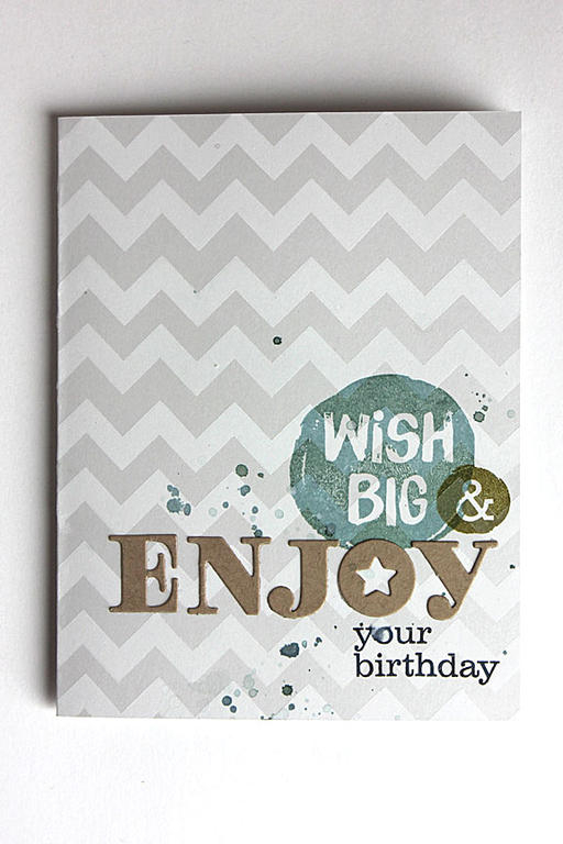 size: 4 1/4&quot; x 5 1/2&quot;<br />
<br />
stamps: Phrase Play #4, Splat, Background Basics:...