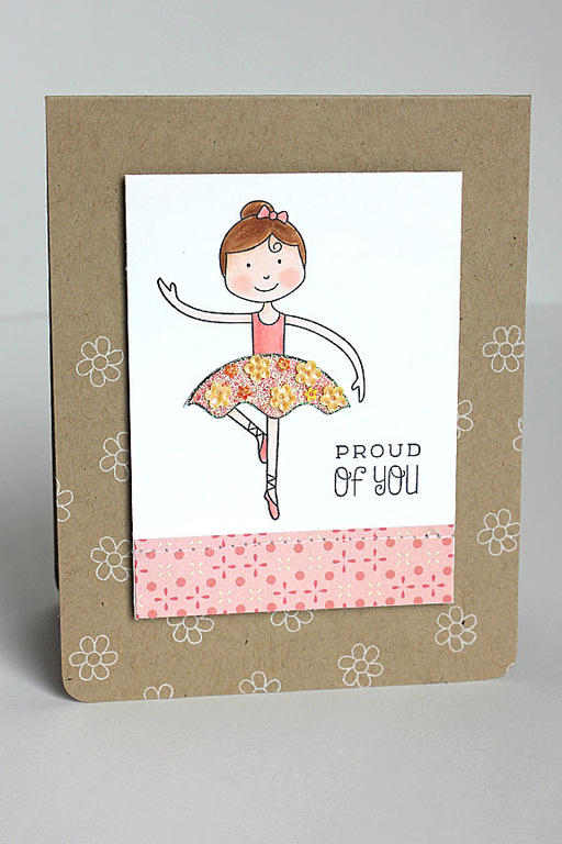 size: 4 1/4&quot; x 5 1/2&quot;<br />
<br />
stamps: Ballerina Beauty<br />
<br />
ink:...