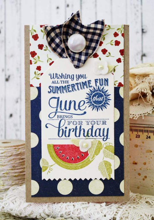 Papertrey Ink Supplies Used:<br />
Stamps:<br />
Birthday Classics:  June and...
