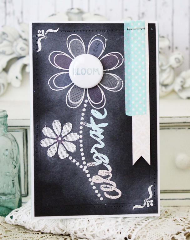 Papertrey Ink Supplies Used:<br />
Stamps:<br />
Oopsie Daisy, Wet Paint III, and Modern Wood...