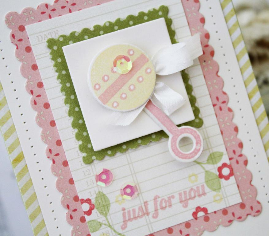 Papertrey Ink Supplies Used:<br />
Stamps:<br />
Rattled and Monthly Moments:  May<br />...