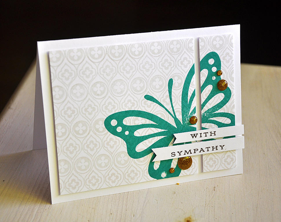 Stamps: Background Basics: Venice, Life is Beautiful and Keep It Simple: Sympathy<br />
Ink:...