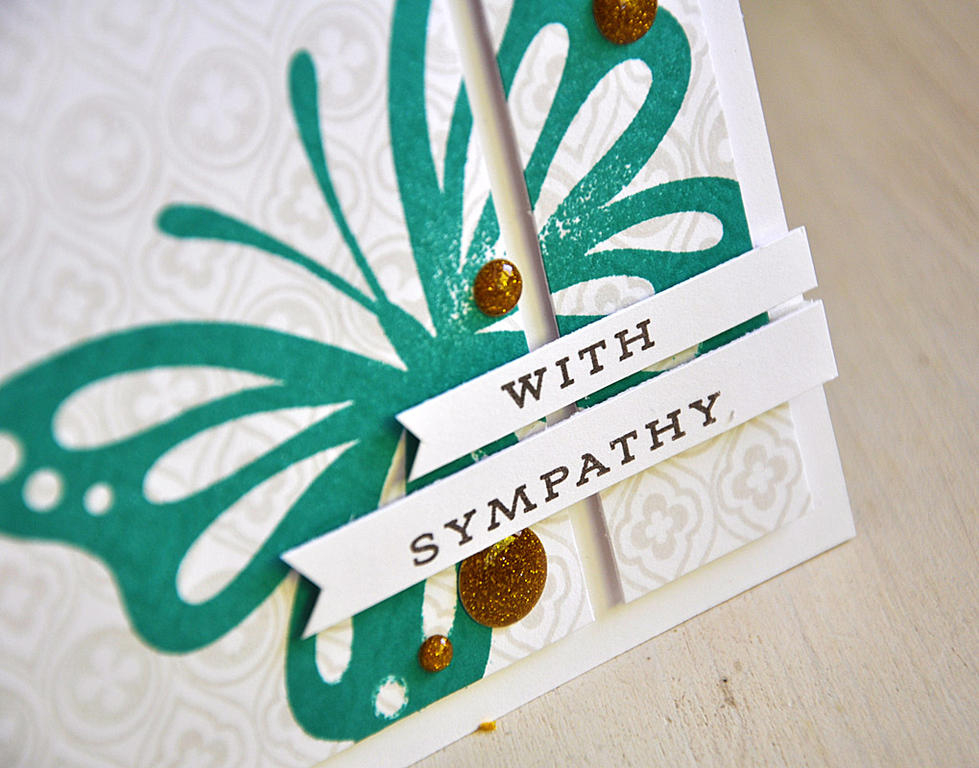 Stamps: Background Basics: Venice, Life is Beautiful and Keep It Simple: Sympathy<br />
Ink:...