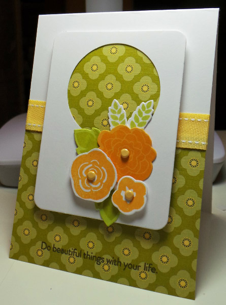Used March Card Journal Paper for this card.  Giving to my granddaughter for her graduation