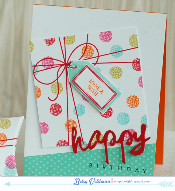 stamps: no strings attached, polka dot basics III, wet paint<br />
ink: orange zest, pure...
