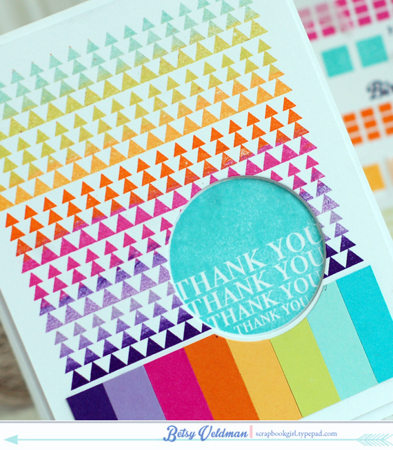 stamps: ombre builder, thank you kindly<br />
ink: aqua mist, limeade ice, summer sunrise,...