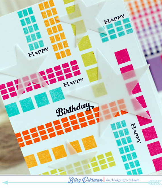 stamps: ombre builder, birthday classics: july<br />
ink: hawaiian shores, summer sunrise,...