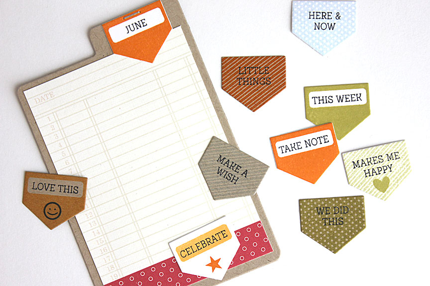 size: just under 3&quot; x 4 1/2&quot;<br />
<br />
stamps: Monthly Moments: Tabbed<br />
<br...