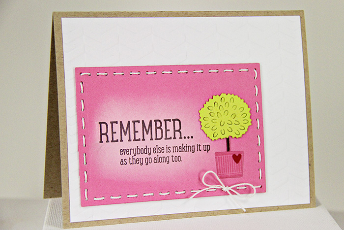 Stamps: Topiary Trio, A Little Inspiration<br />
Dies: Stitched Rectangle Dies, Topiary Dies,...