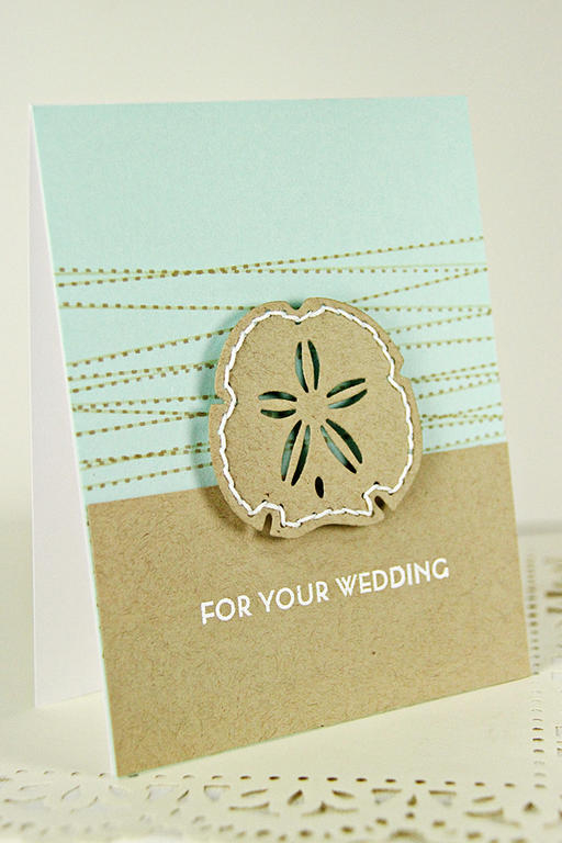Stamps: No Strigs Attached, Keep It Simple: Wedding<br />
Dies: Seasonal Stitches: Seashells<br...