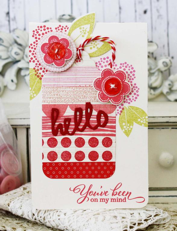 Papertrey Ink Supplies Used:<br />
Stamps:<br />
Ombre Builders, Friendly Flowers<br />...