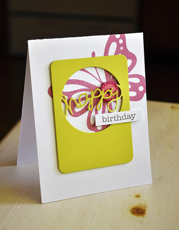Happy Birthday Window Card