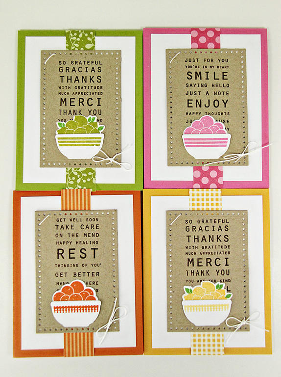 Stamps: Bowlful of Sunrise, Sentiment Signs<br />
Cardstock: Summer Sunrise, Simply Chartreuse,...