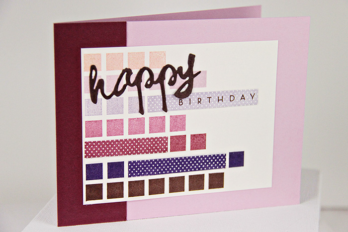 Stamps: Ombre Builder, Wet Paint, Building Blocks<br />
Cardstock: Scarlet Jewel, Lavender...