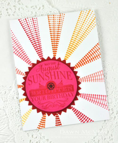 Paper: stamper&#039;s select white, raspberry fizz, pure poppy<br />
Stamps: Birthday Classics:...