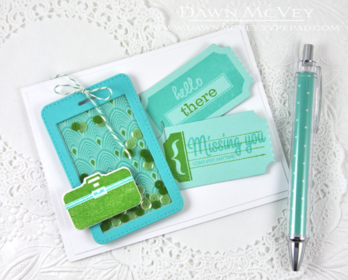 Paper: stamper&#039;s select white, aqua mist, hawaiian shores, clear card stock<br />
Stamps:...