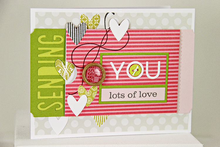 Stamps: Phrase Play #6, Happy Hearts. No Strings Attached<br />
Dies: Phrase Play #6, Cover...