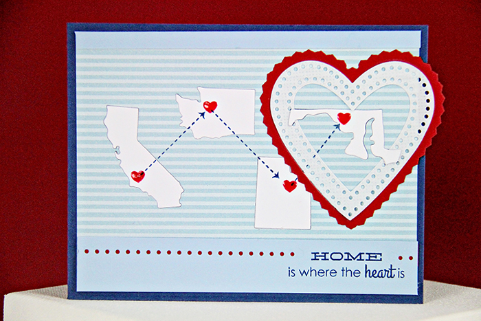 Stamps: These United States<br />
Dies: Various State Dies, Limitless Layers: Hearts, Limitless...