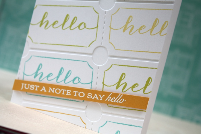 cardstock: white, summer sunrise<br />
ink: hawaiian shores, limeade ice, harvest gold, summer...