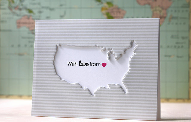 cardstock: white<br />
soft stone striped pattern paper<br />
ink: true black, raspberry...