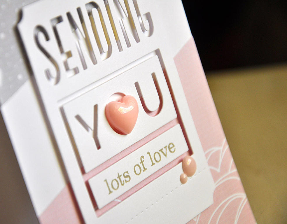 Sending You Lots Of Love Card Detail