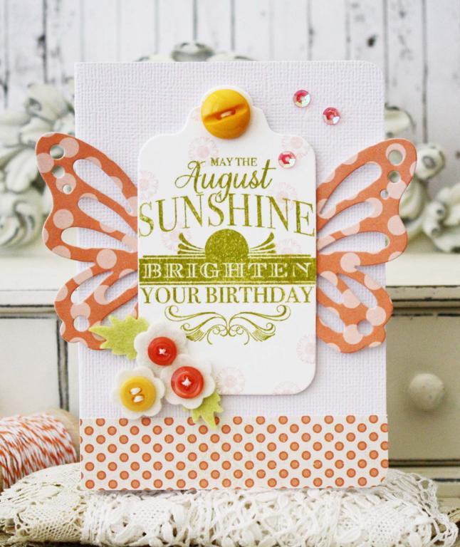 Papertrey Ink Supplies Used:<br />
Stamps:<br />
Birthday Classics:  August<br />
Ink:<br />...