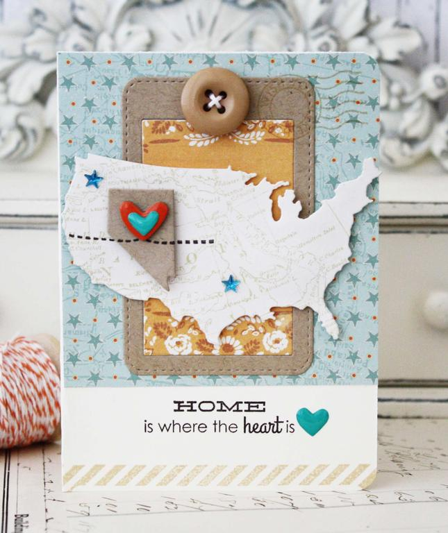 Papertrey Ink Supplies Used:<br />
Stamps:<br />
These United States<br />
Ink:<br />
Smokey...