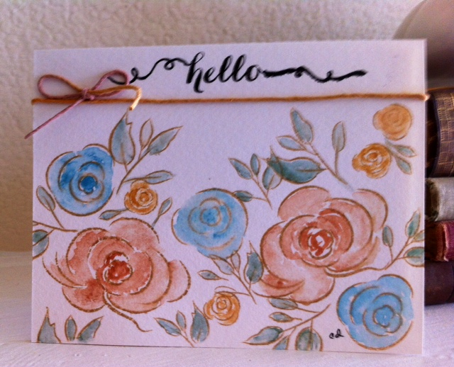 Paper - Rustic Cream and watercolor paper from Beautiful Brushstrokes kit<br />
<br />
Ink:...