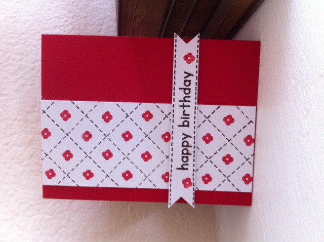 Stamps: Notes Niblets and Keep It Simple: Birthday, plus stitch stamp from another set for...