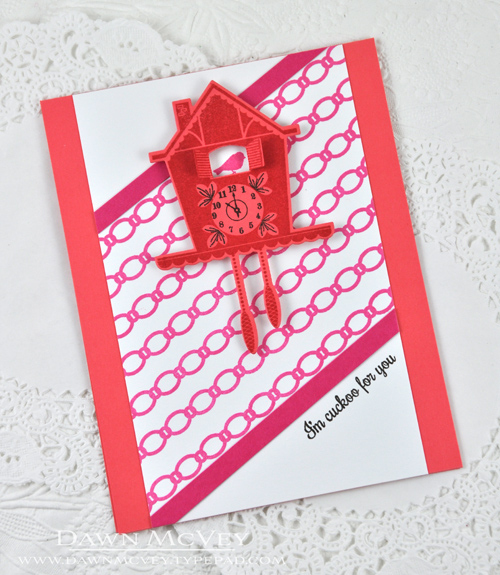 Paper: stamper&#039;s select white, raspberry fizz, berry sorbet<br />
Stamps: Tick Tock,...