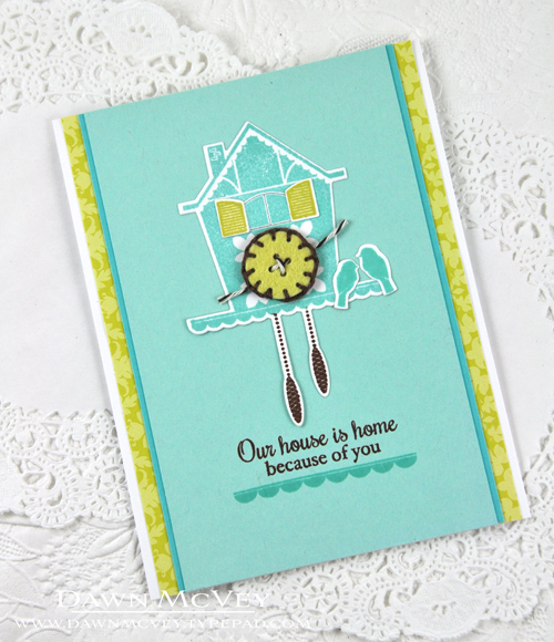 Paper: stamper&#039;s select white, aqua mist, hawaiian shores, limeade ice damask<br />...