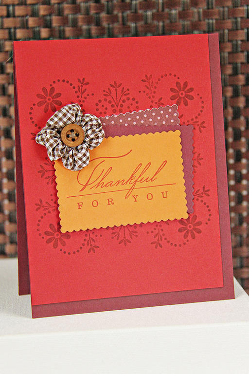 Autumn Adornments<br />
Stamps: Autumn Adornments<br />
Cardstock: Pure Poppy, Scarlet Jewel,...